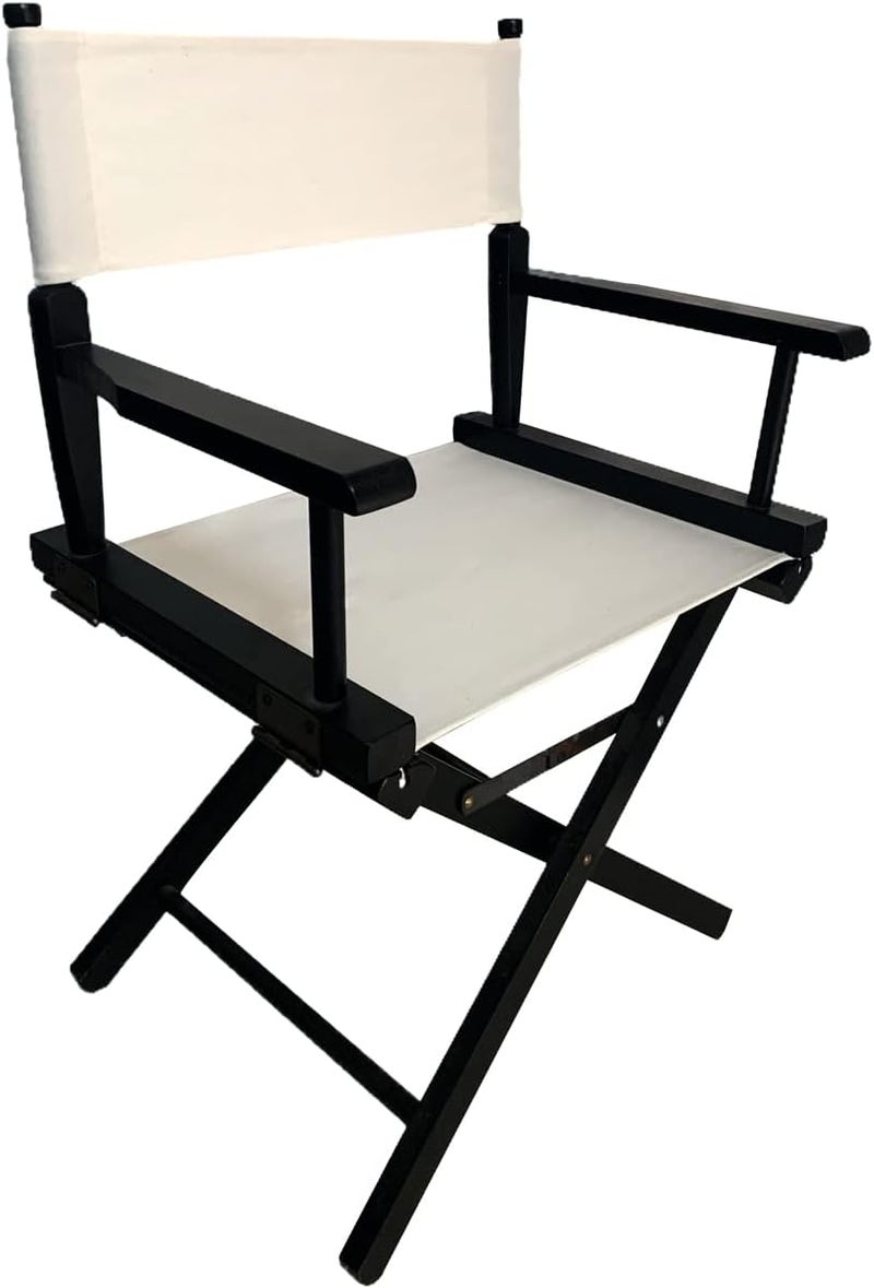 TBACW 2 Set (4pcs) 18''L X 15''W Directors Chair Canvas Replacement Covers Kit for Directors Chairs,Movie Chair Canvas Seat and Back Oxford Cloth Cover for Home-No Wooden Frame(White) - Image 3